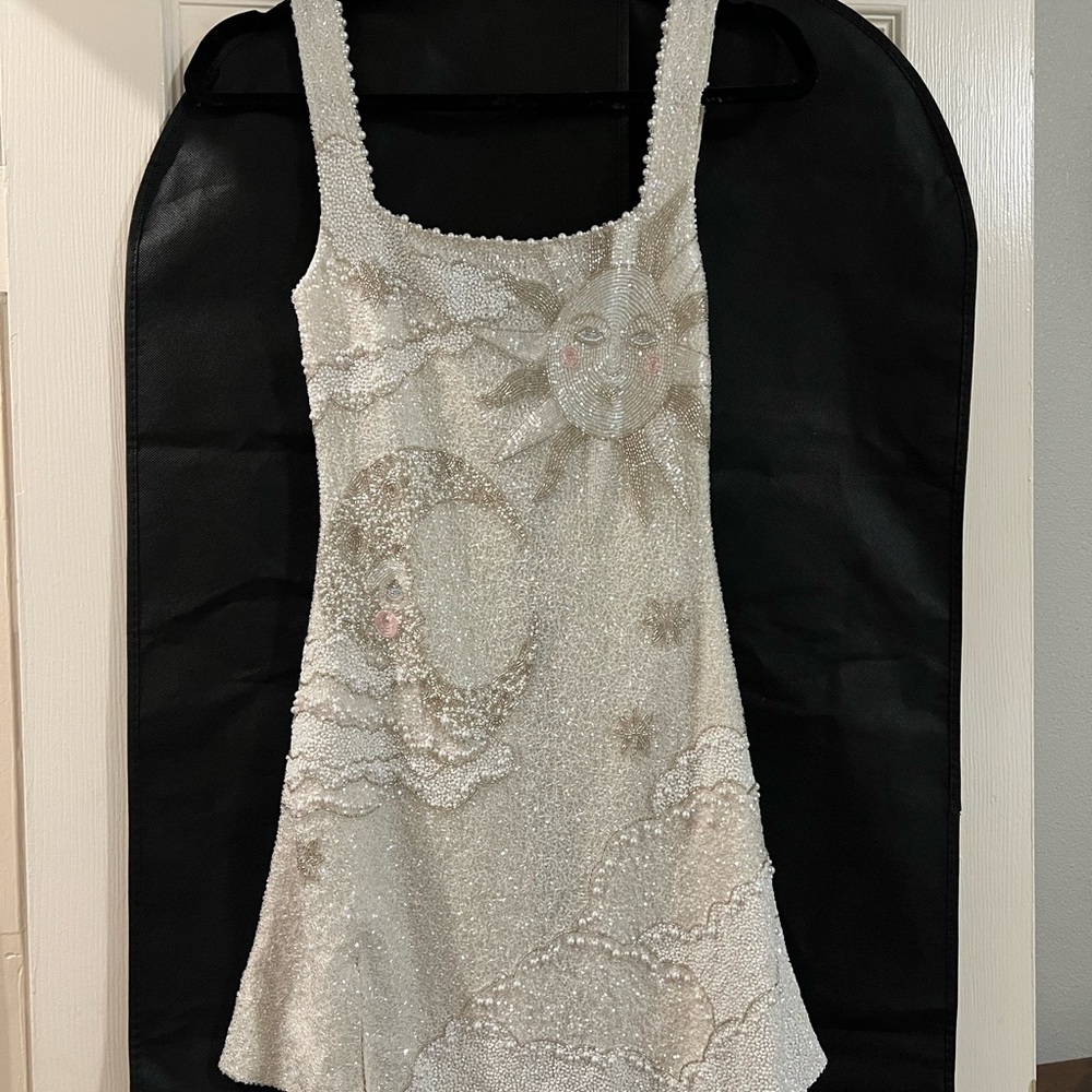 Beaded Sun and Moon Dress